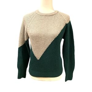 Evidnt Los Angeles Two Tone Knit Sweater XS